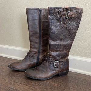 b.o.c Tall Distressed Brown Boots - Size 8